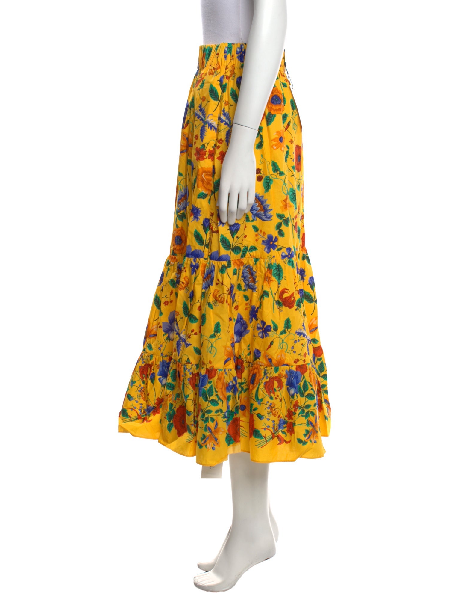 Cara Cara Floral Print Midi Length Skirt w/ Tags