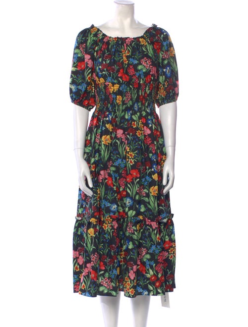 Cara Cara Floral Print Midi Length Dress