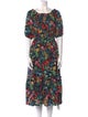 Cara Cara Floral Print Midi Length Dress