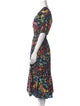 Cara Cara Floral Print Midi Length Dress