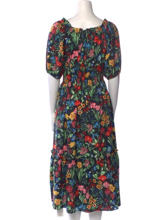 Cara Cara Floral Print Midi Length Dress