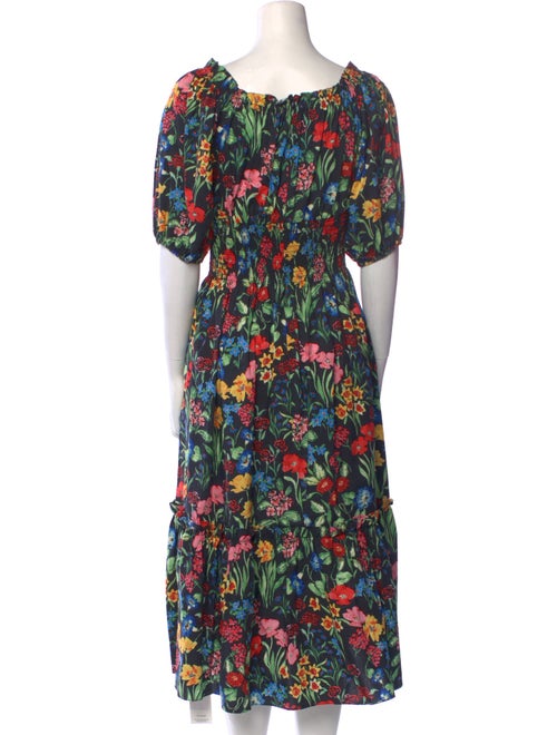 Cara Cara Floral Print Midi Length Dress