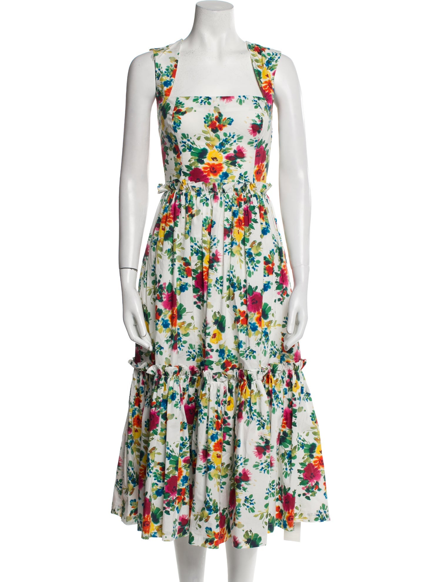 Cara Cara Floral Print Midi Length Dress