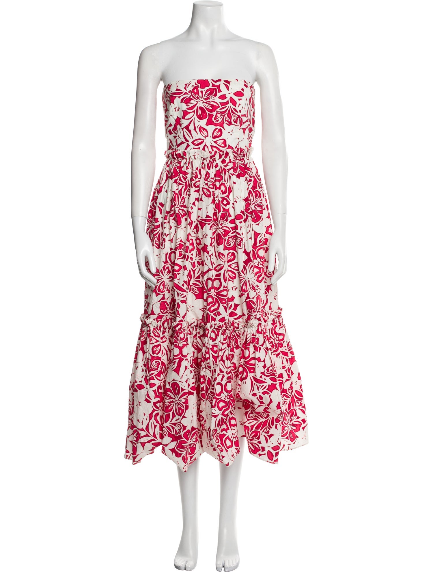Cara Cara Floral Print Midi Length Dress