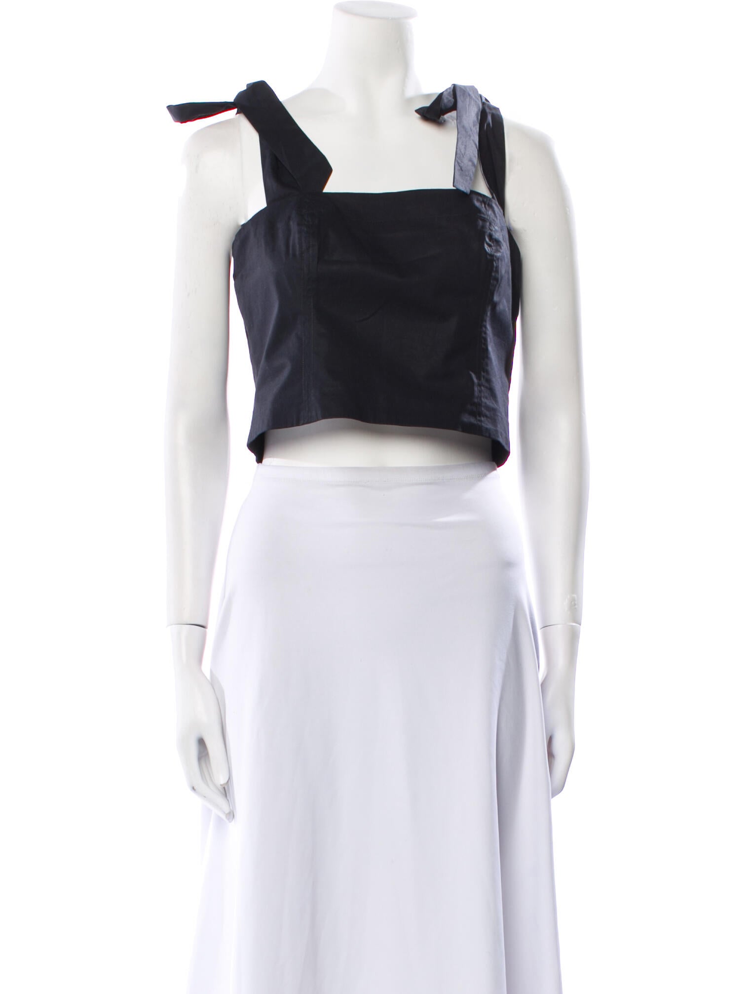 Cara Cara Square Neckline Sleeveless Crop Top w/ Tags