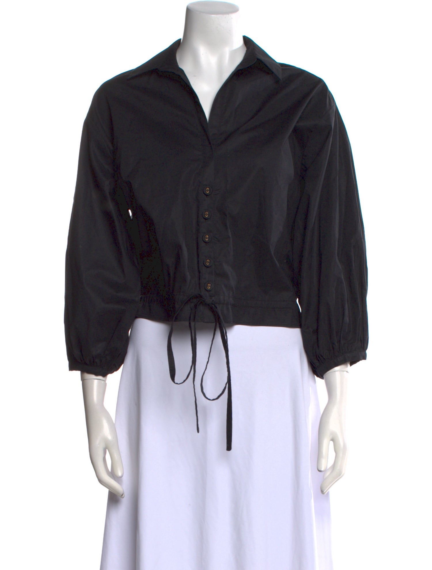 Cara Cara Three-Quarter Sleeve Crop Top