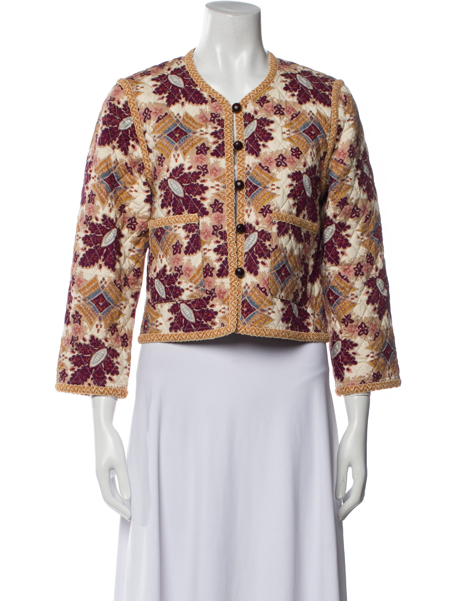 Cara Cara Floral Print Evening Jacket