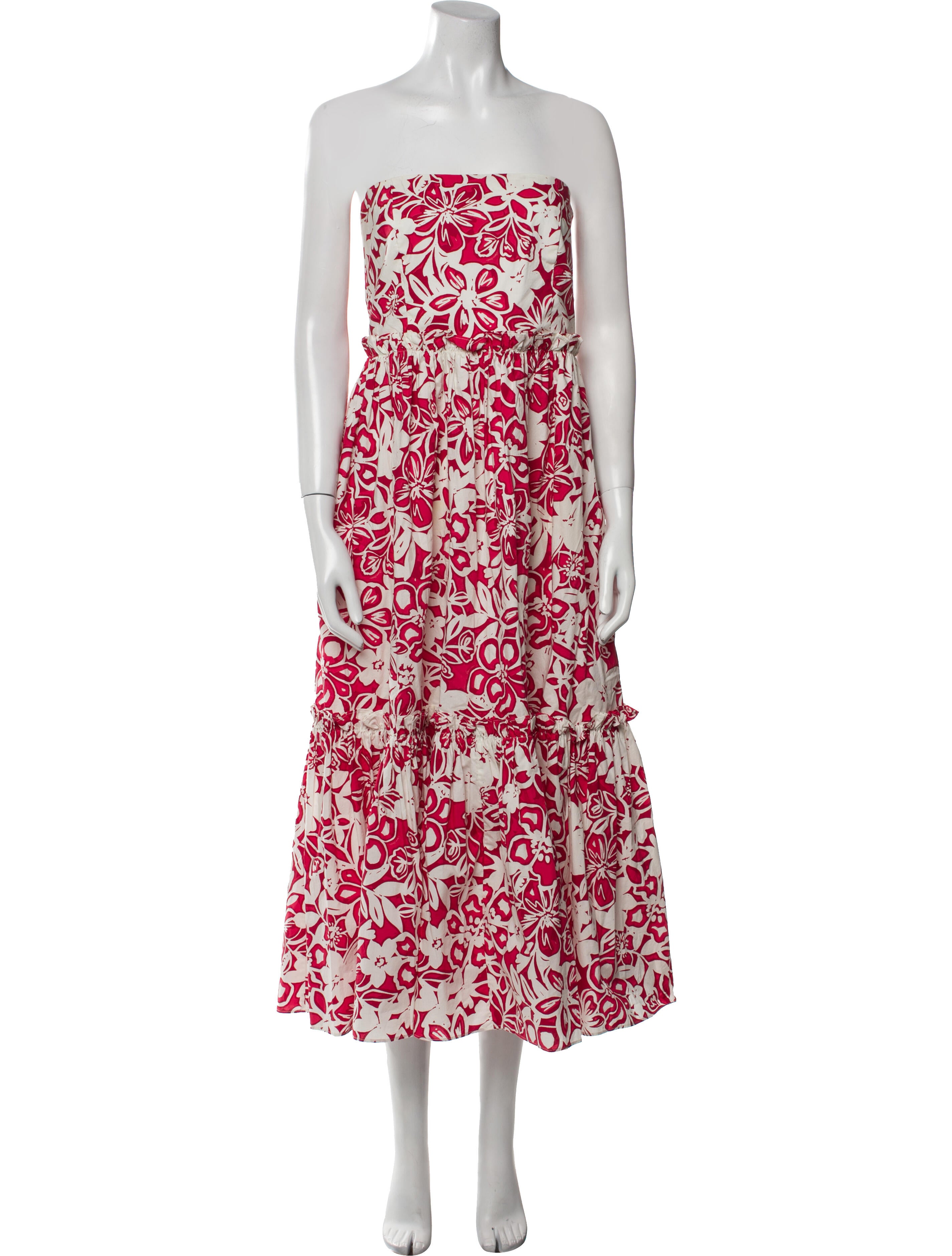Cara Cara Floral Print Midi Length Dress