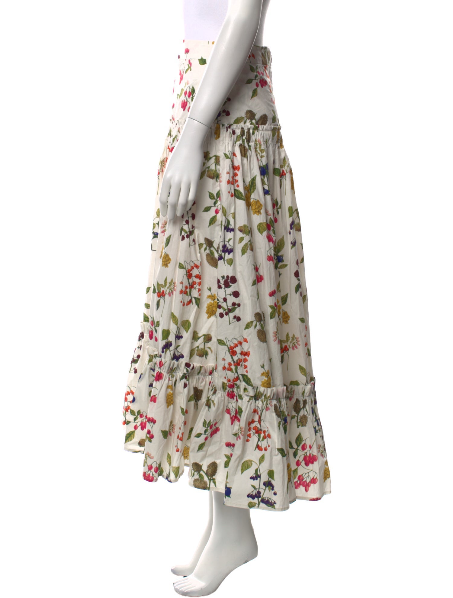 Cara Cara Floral Print Midi Length Skirt w/ Tags