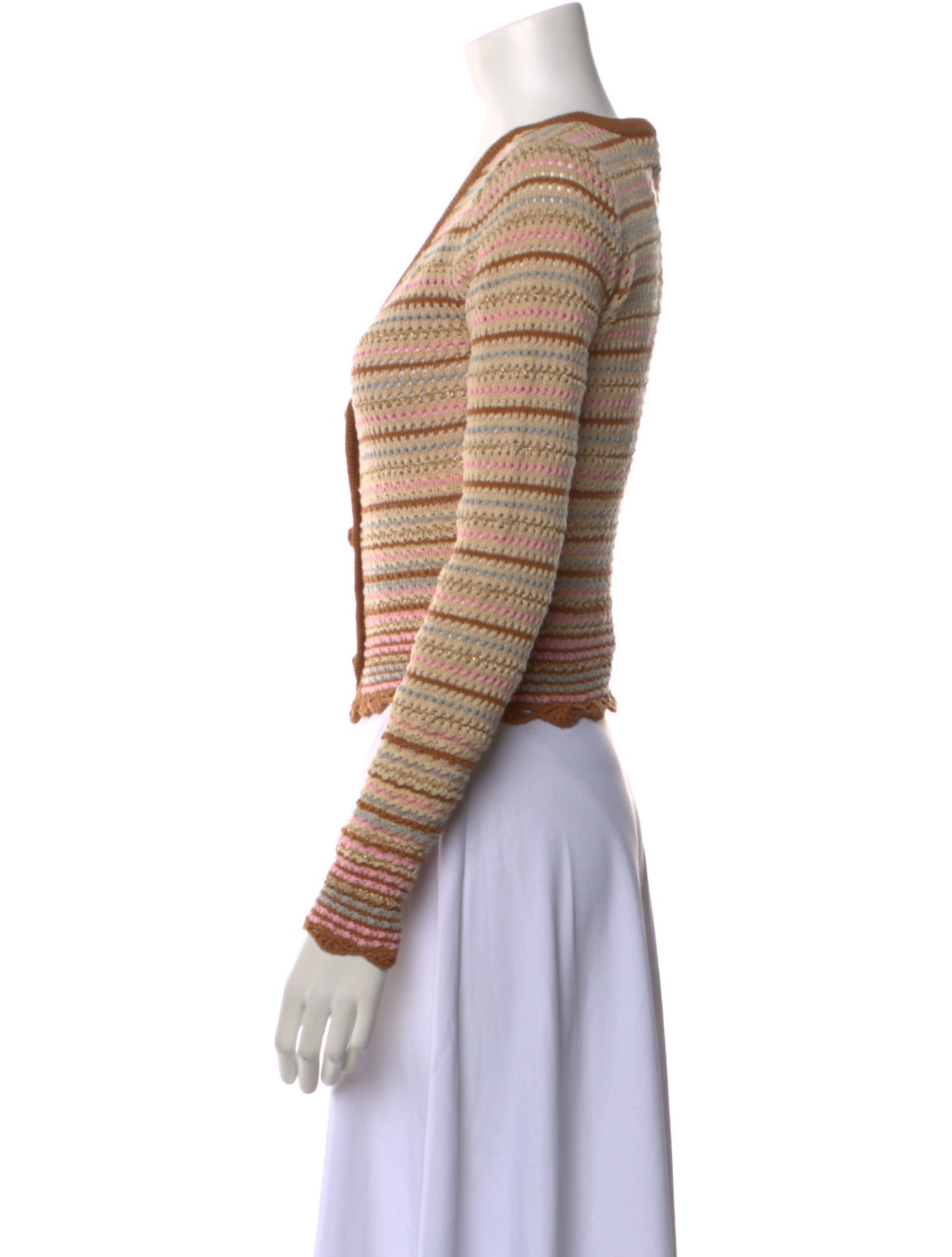 Cara Cara Striped V-Neck Sweater w/ Tags
