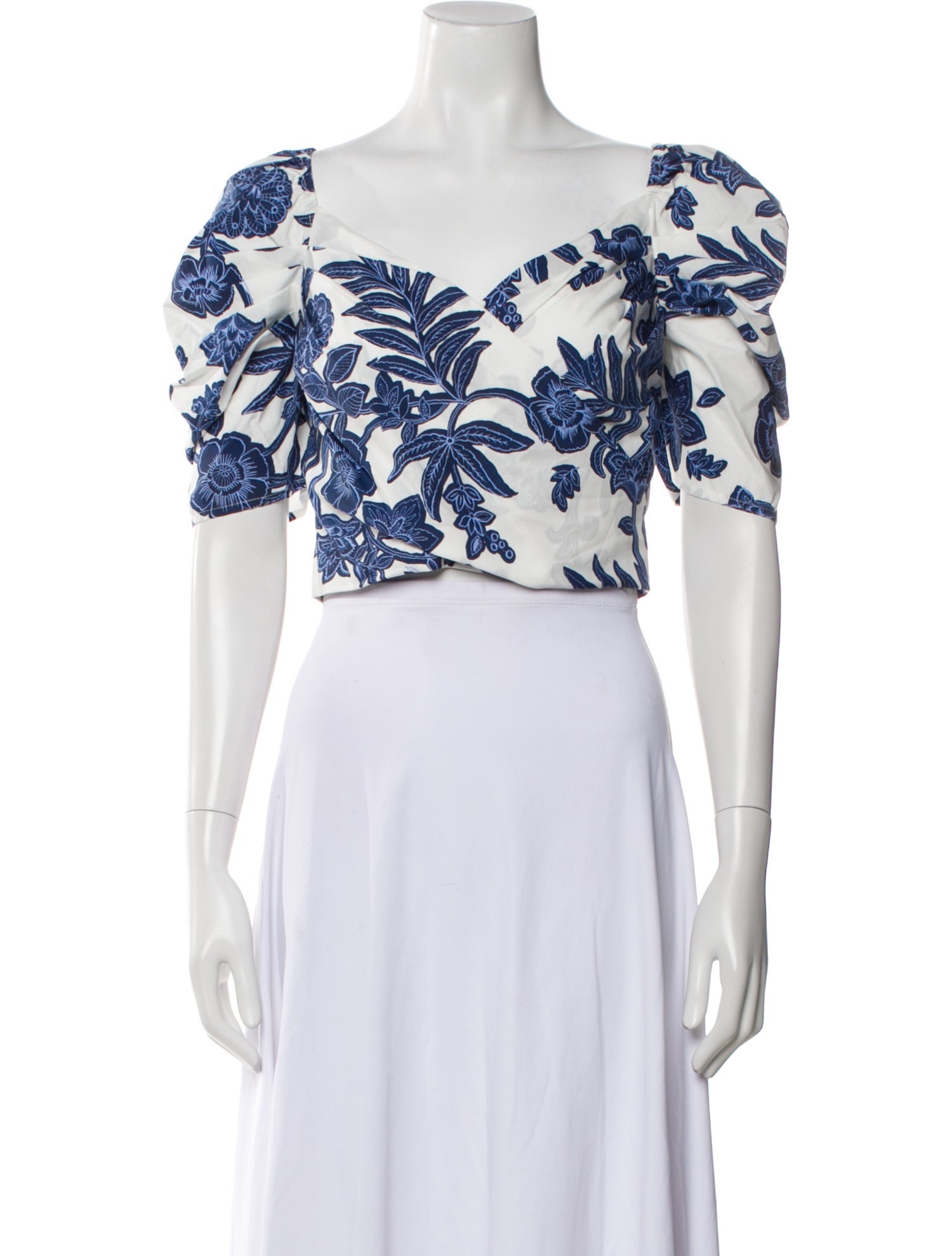 Cara Cara Floral Print Off-The-Shoulder Crop Top w/ Tags