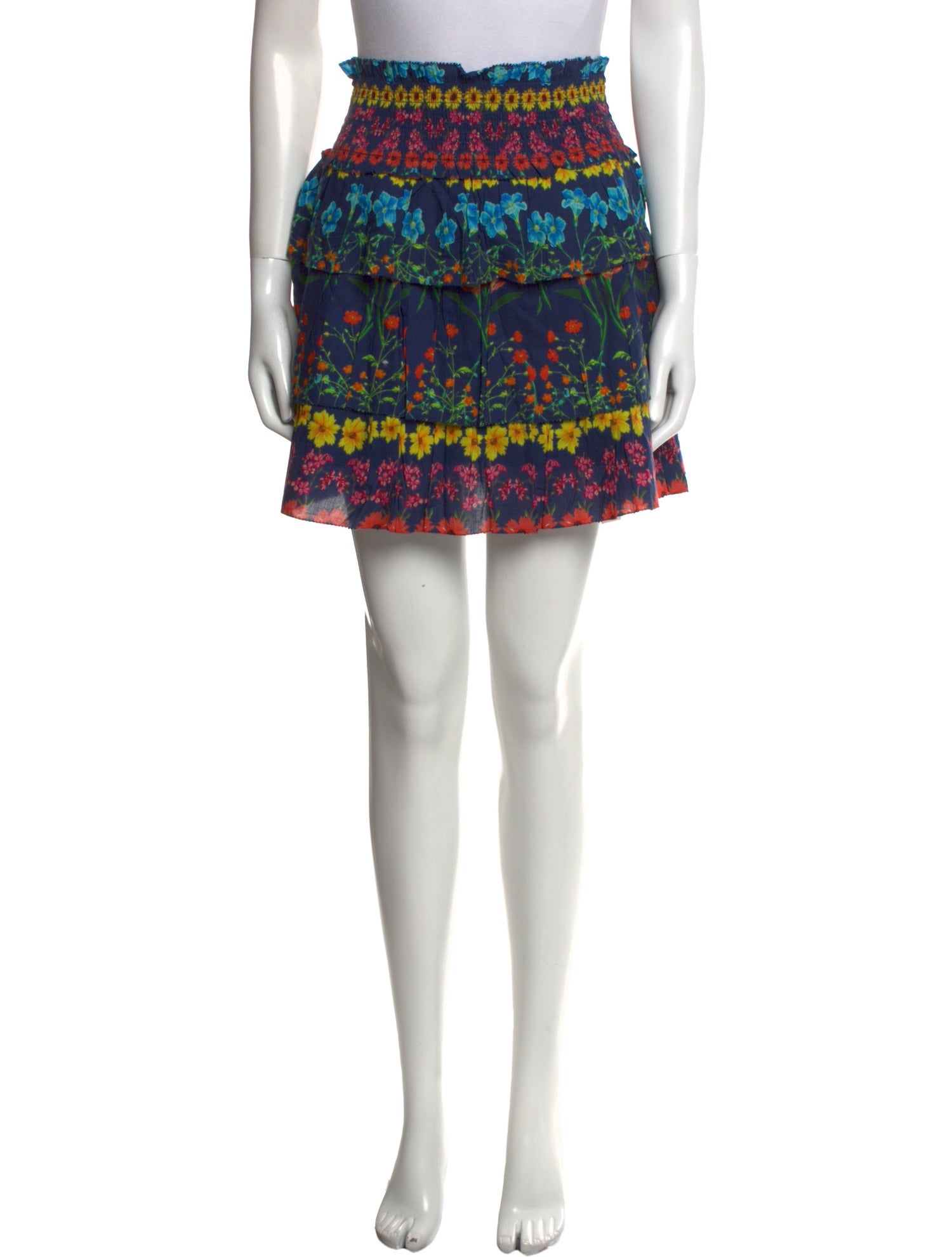 Cara Cara Floral Print Mini Skirt