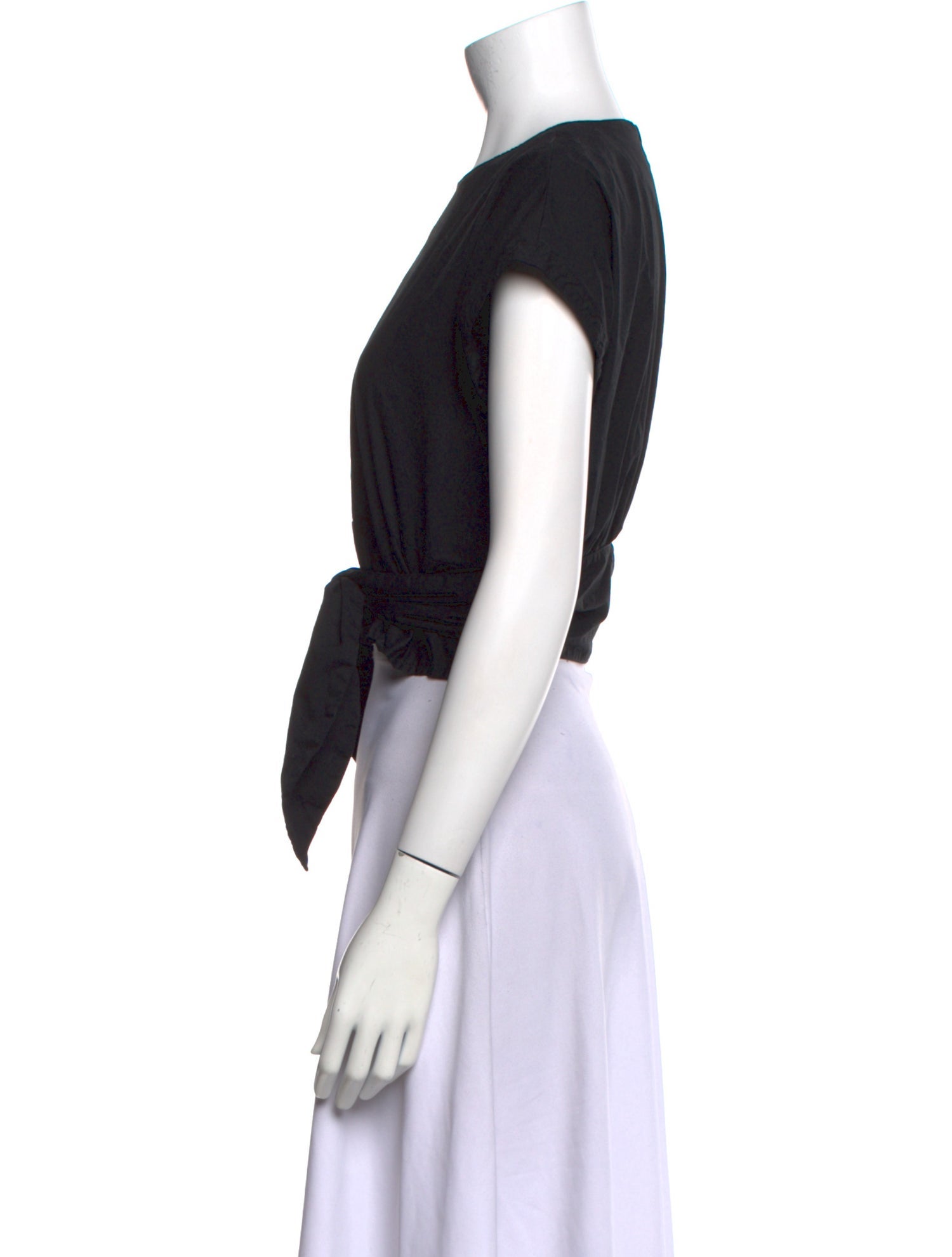 Cara Cara Crew Neck Short Sleeve Crop Top