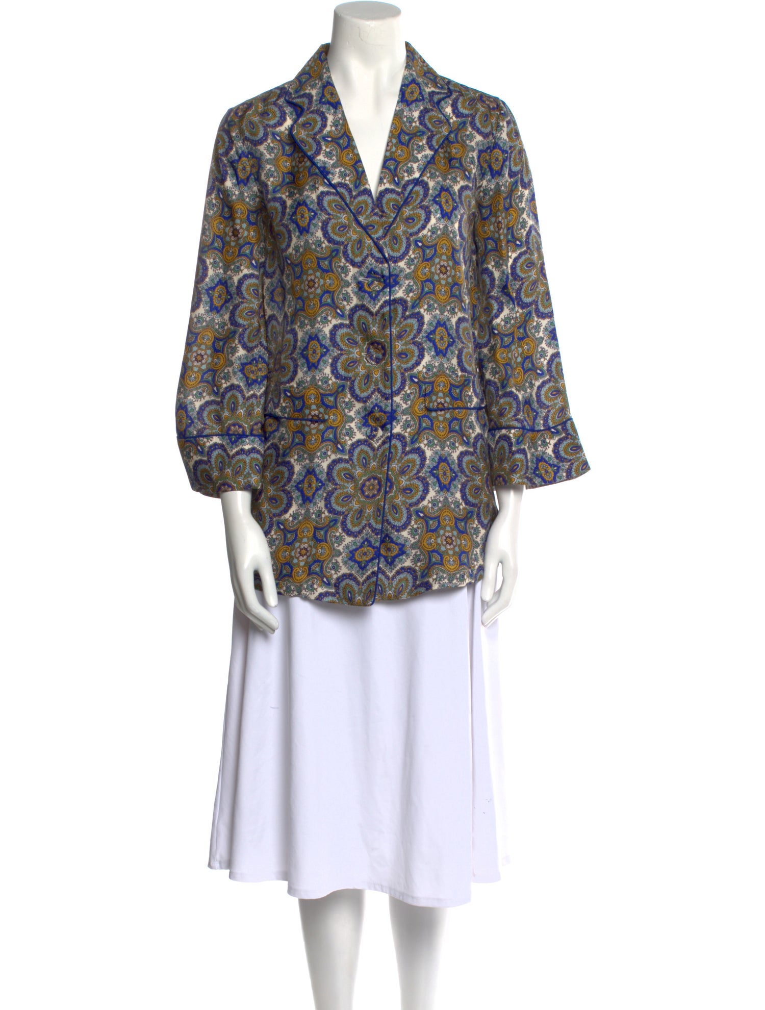 Cara Cara Paisley Print V-Neck Tunic