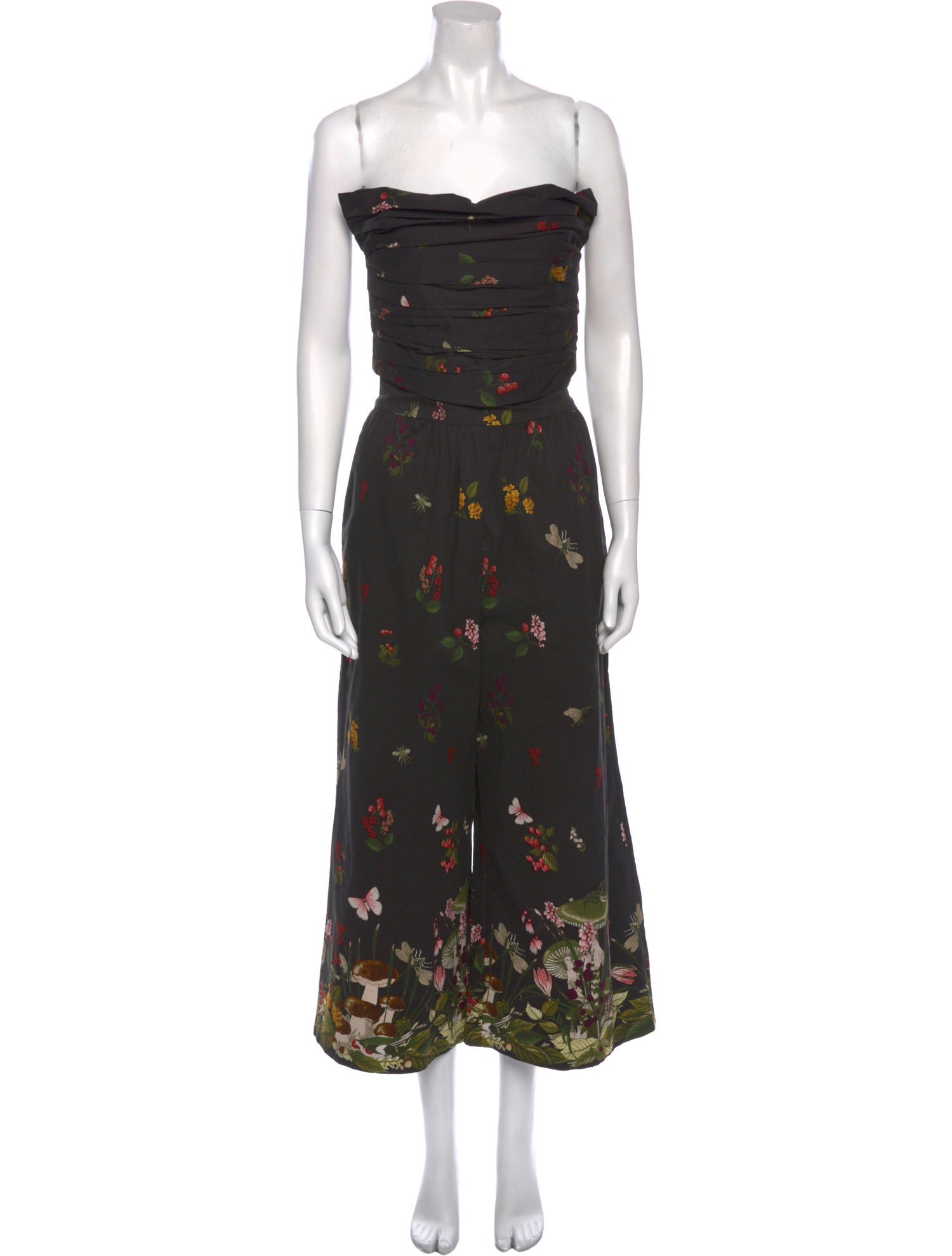 Cara Cara Floral Print Strapless Jumpsuit