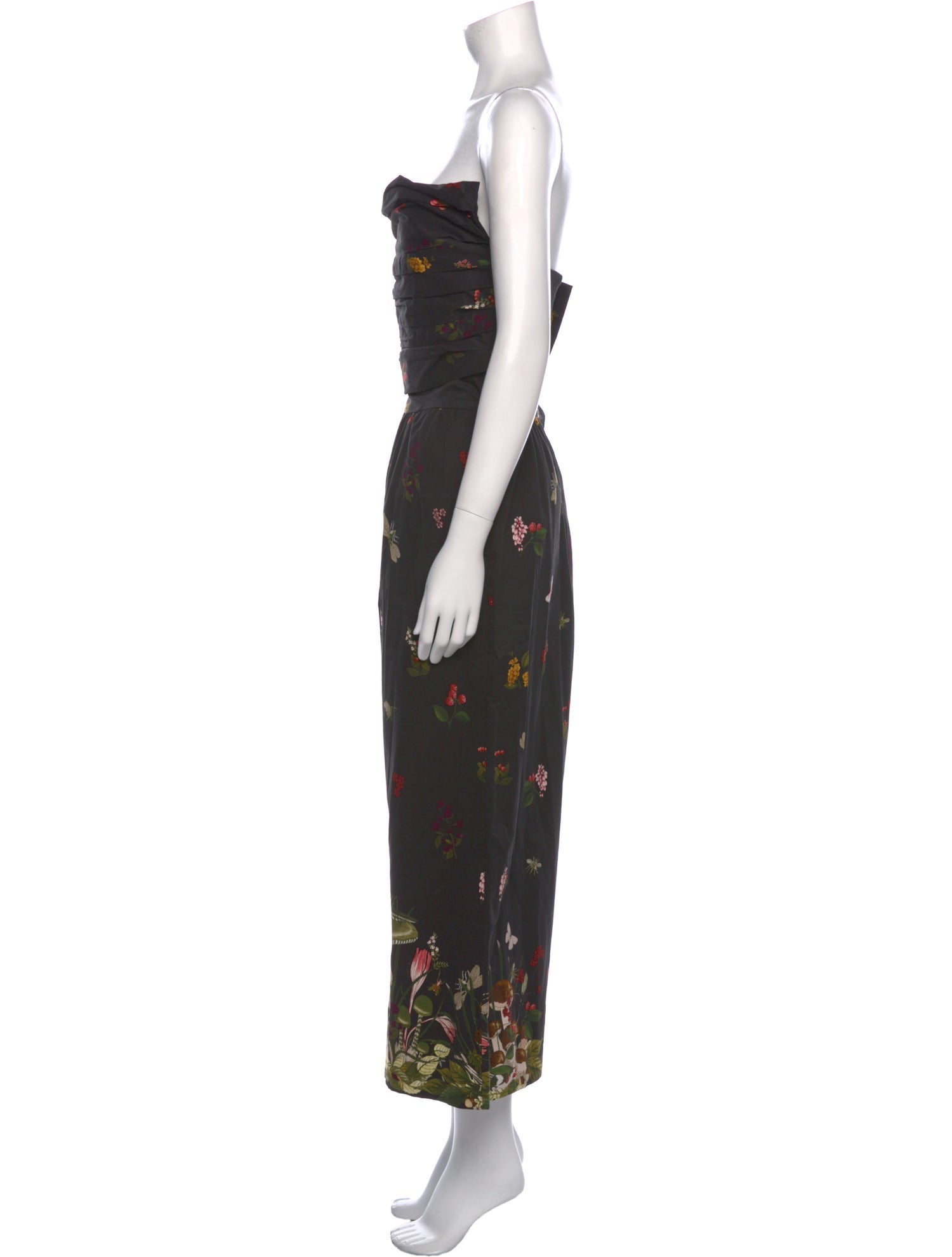 Cara Cara Floral Print Strapless Jumpsuit