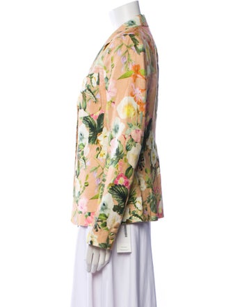 Cara Cara Linen Floral Print Blazer