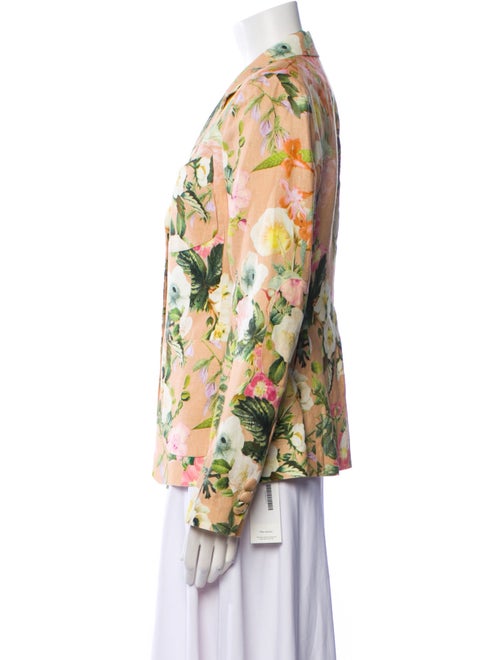 Cara Cara Linen Floral Print Blazer