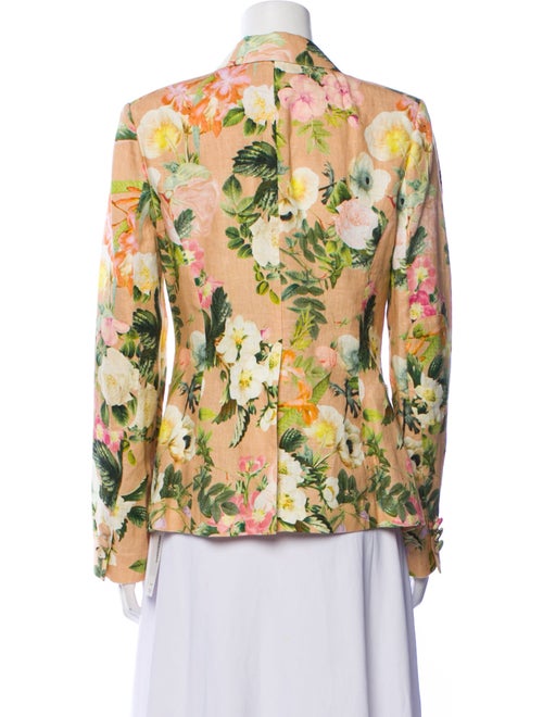 Cara Cara Linen Floral Print Blazer