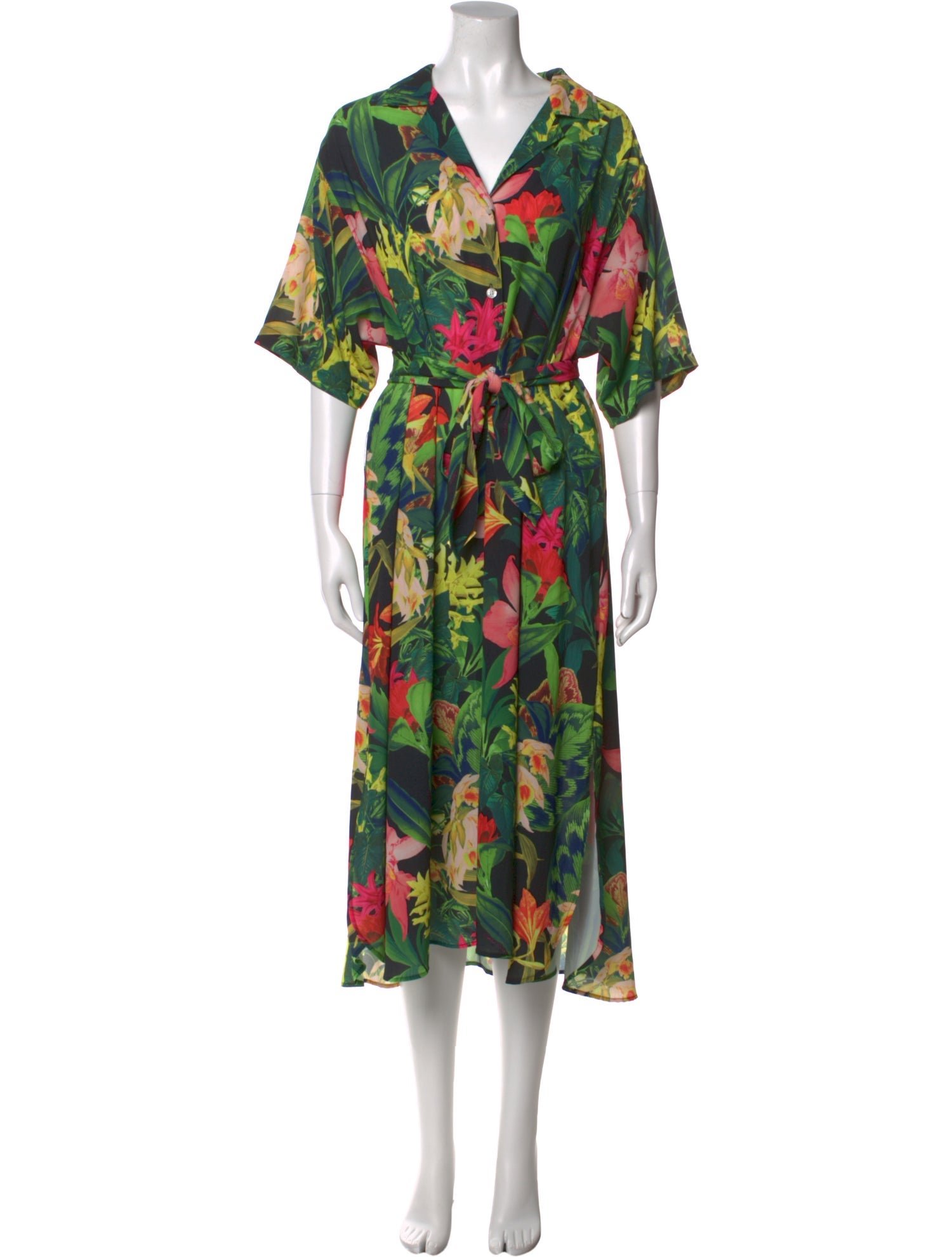 Cara Cara Floral Print Midi Length Dress