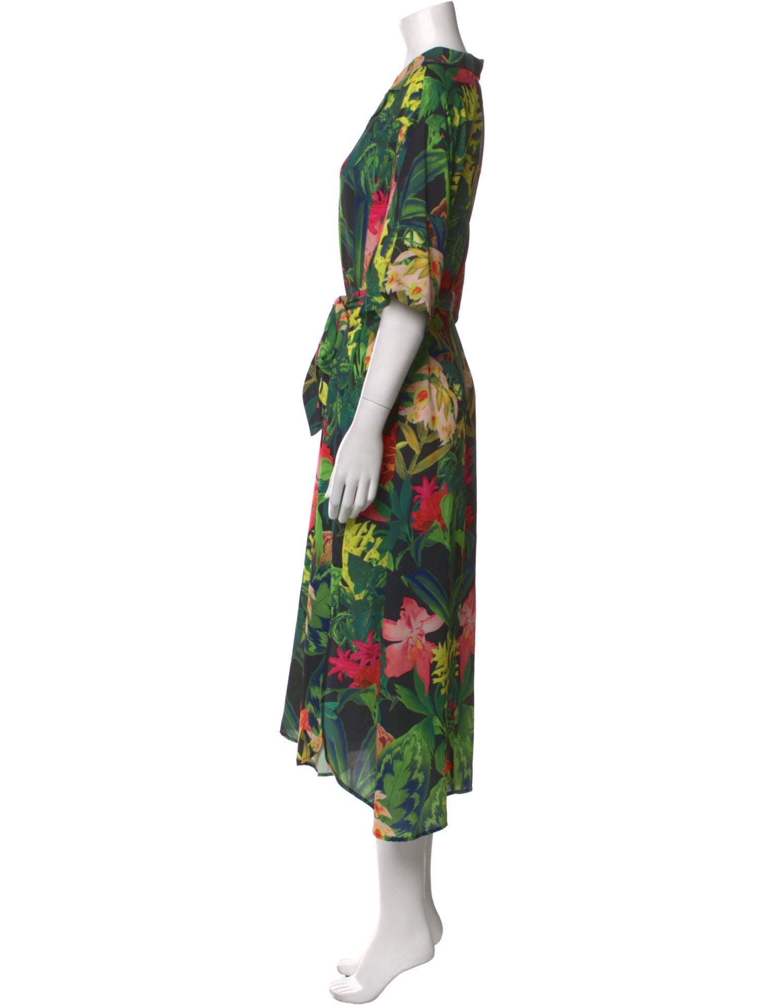 Cara Cara Floral Print Midi Length Dress