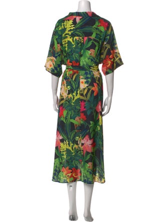 Cara Cara Floral Print Midi Length Dress