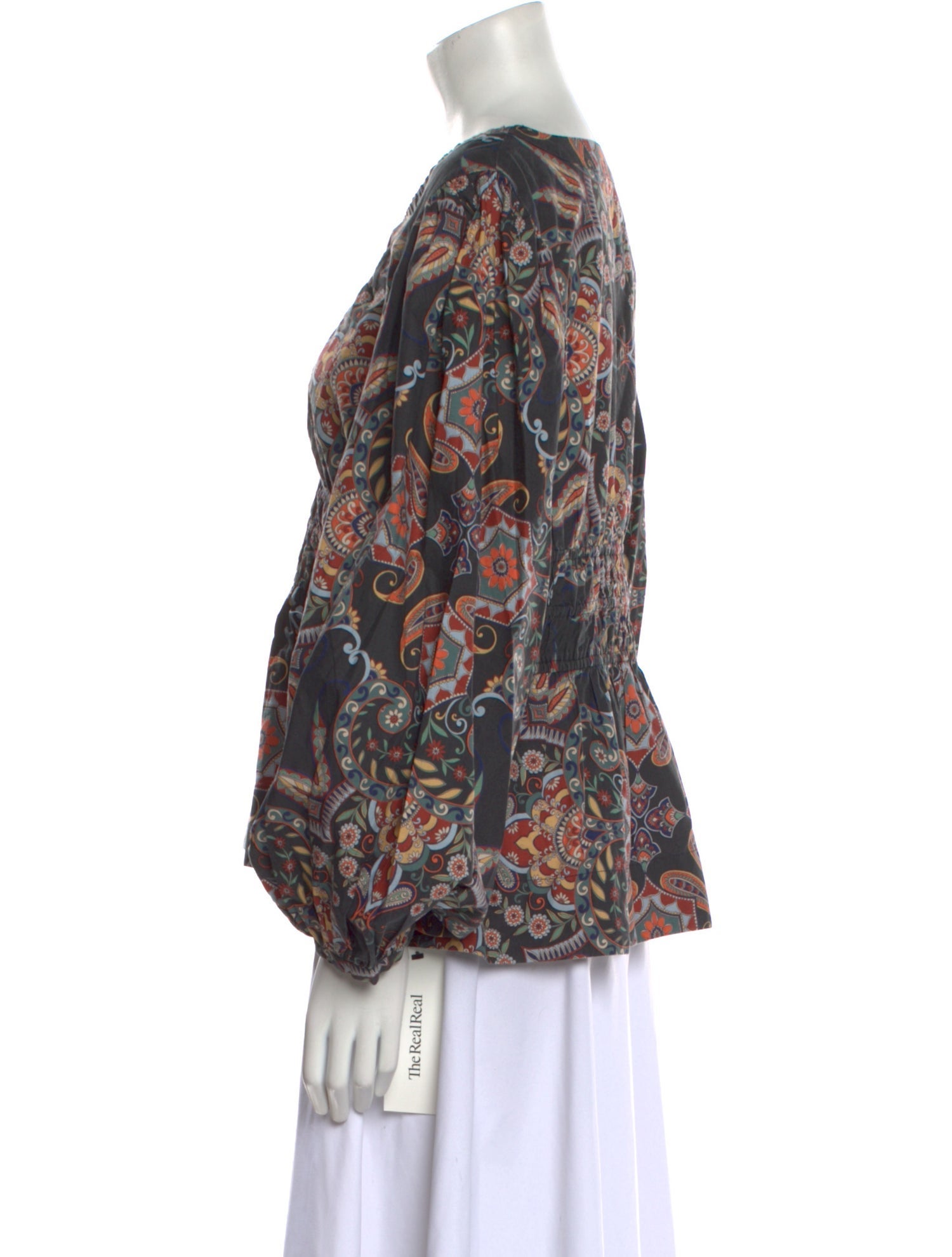 Cara Cara Paisley Print V-Neck Blouse