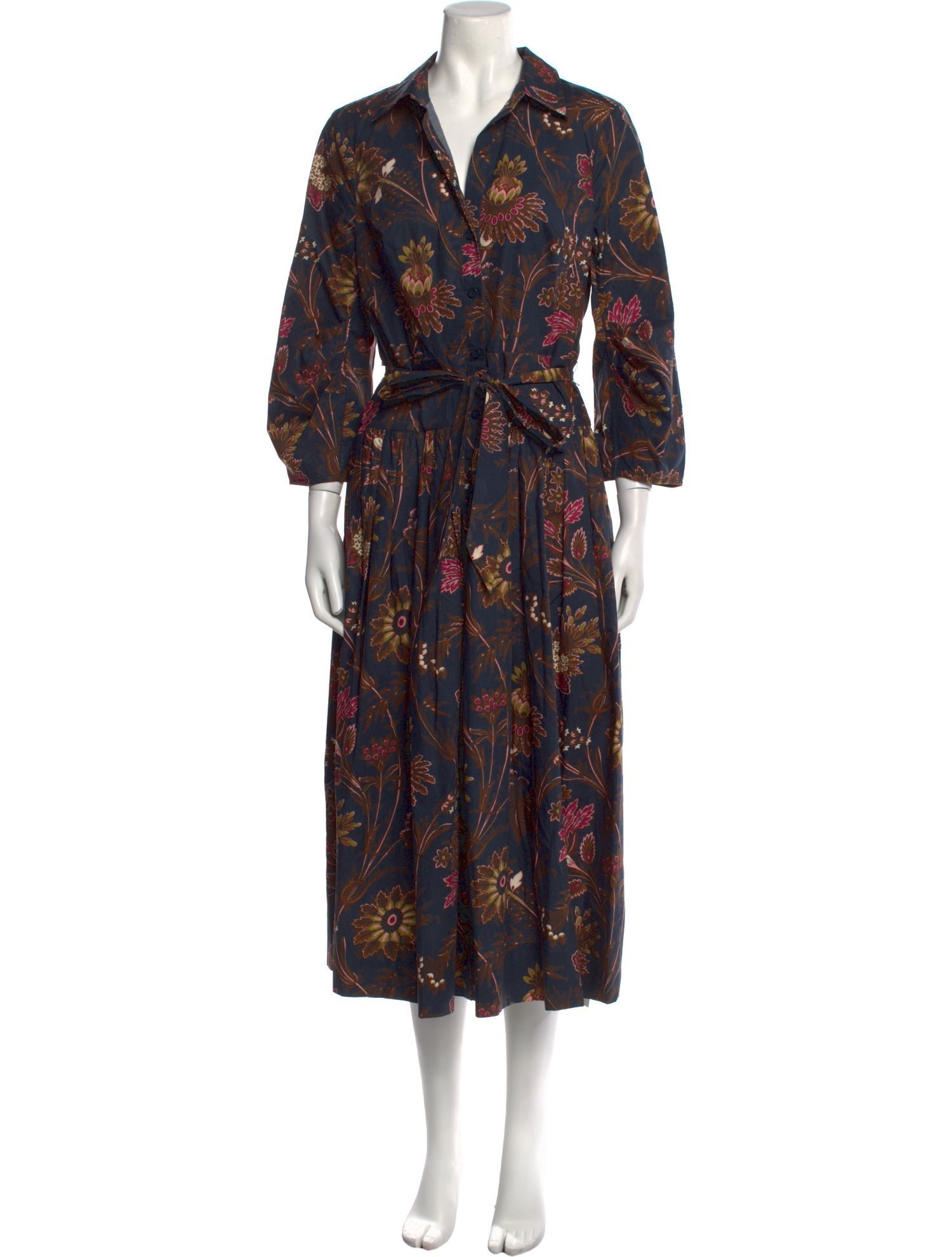 Cara Cara Floral Print Midi Length Dress