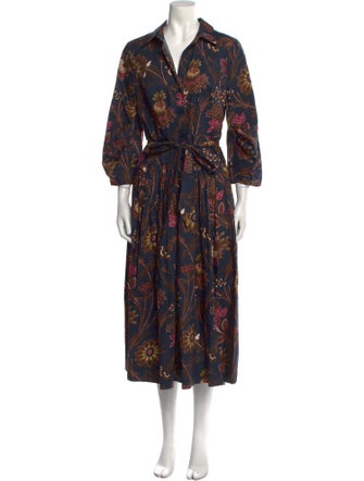 Cara Cara Floral Print Midi Length Dress