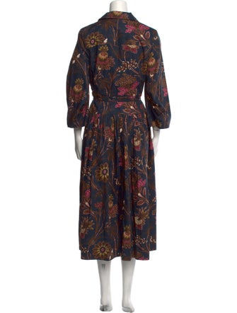 Cara Cara Floral Print Midi Length Dress