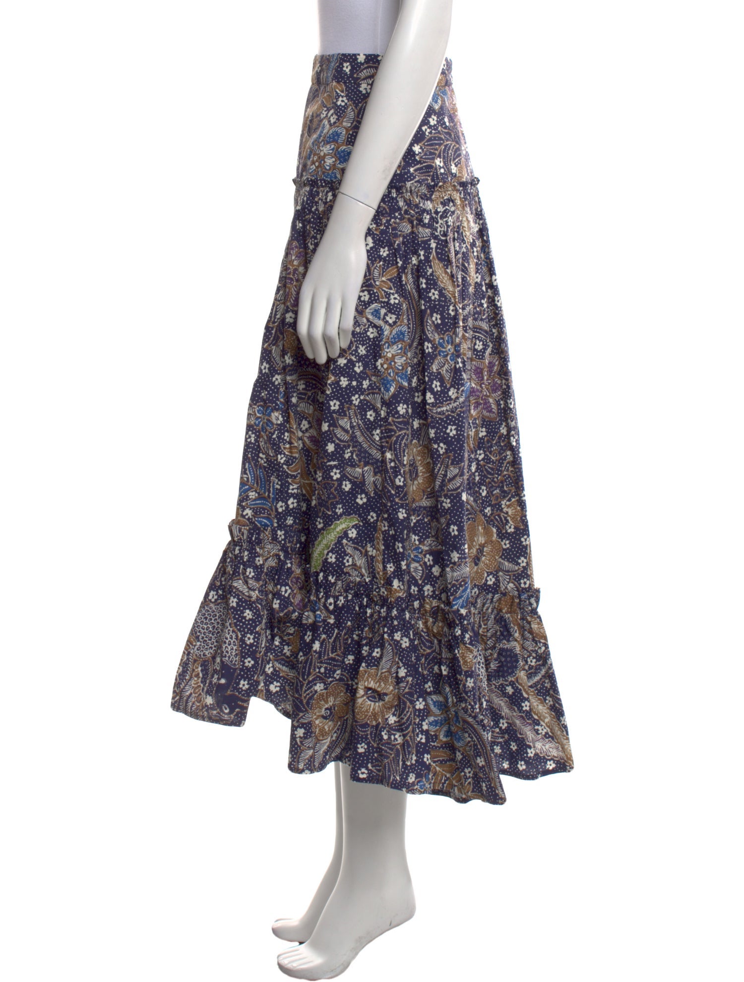 Cara Cara Floral Print Midi Length Skirt