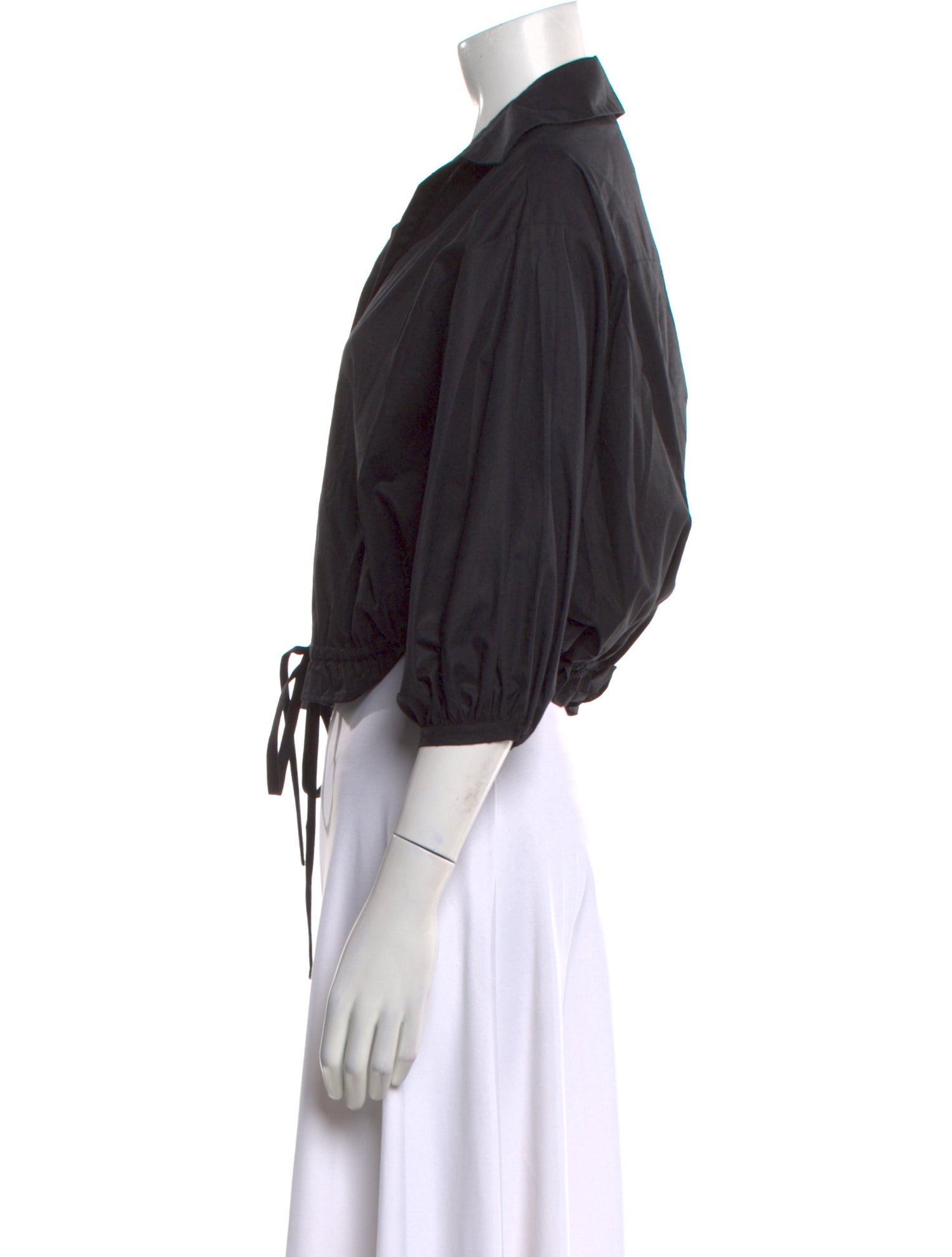 Cara Cara Three-Quarter Sleeve Crop Top