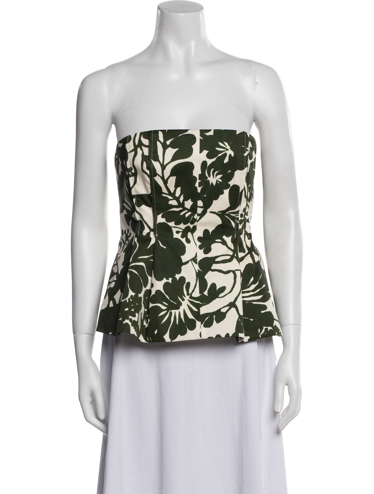 Cara Cara Floral Print Strapless Top