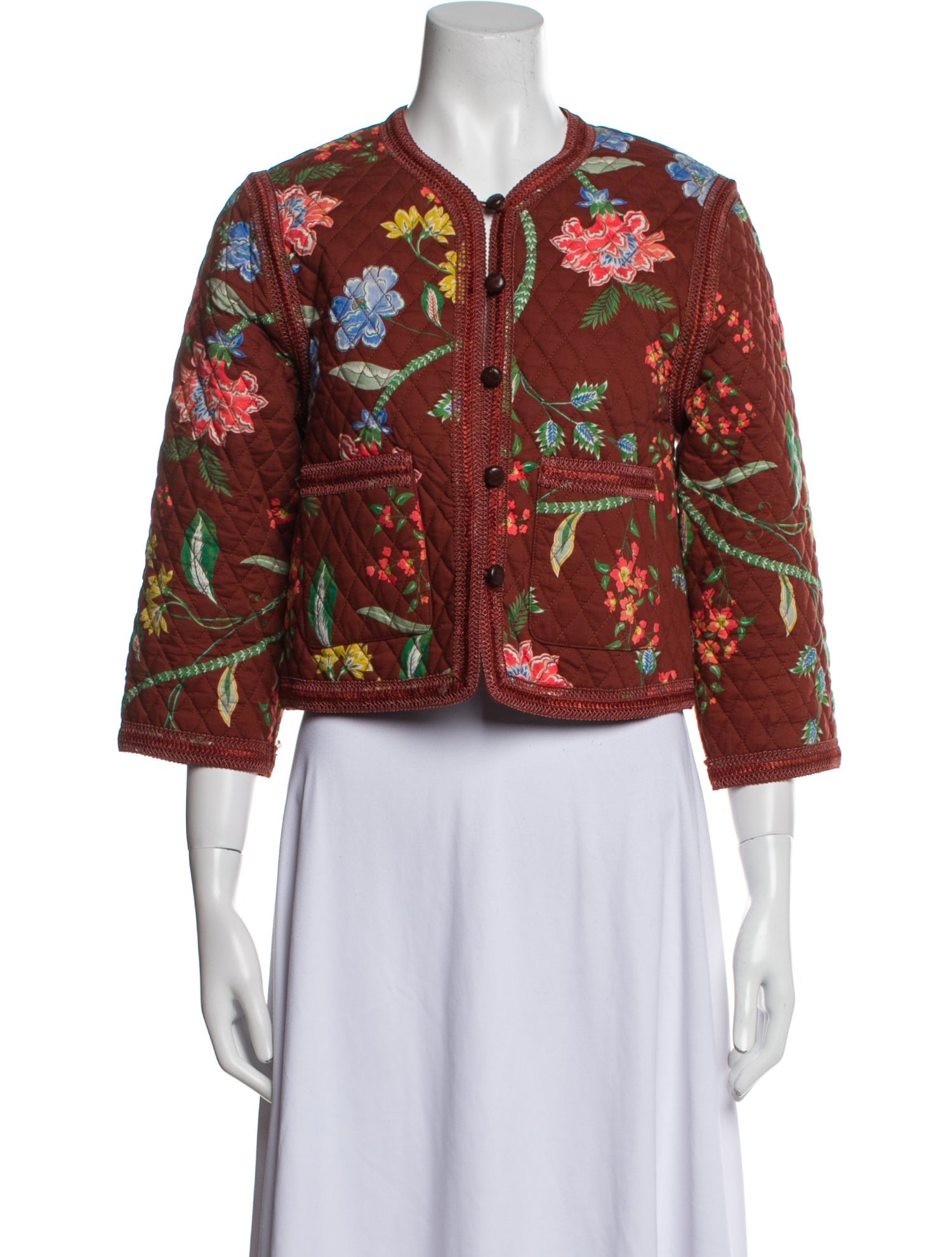 Cara Cara Floral Print Evening Jacket