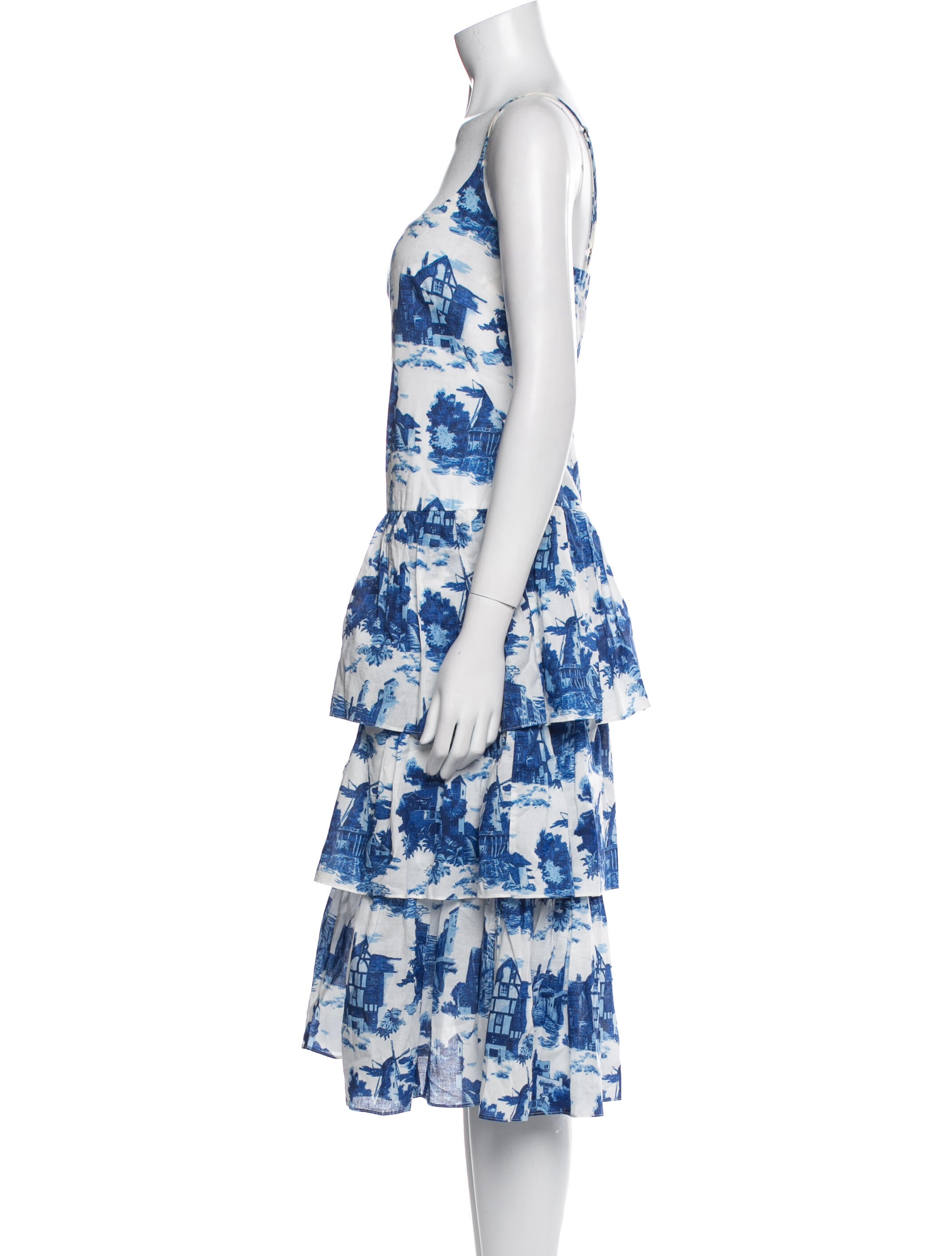 Cara Cara Floral Print Midi Length Dress