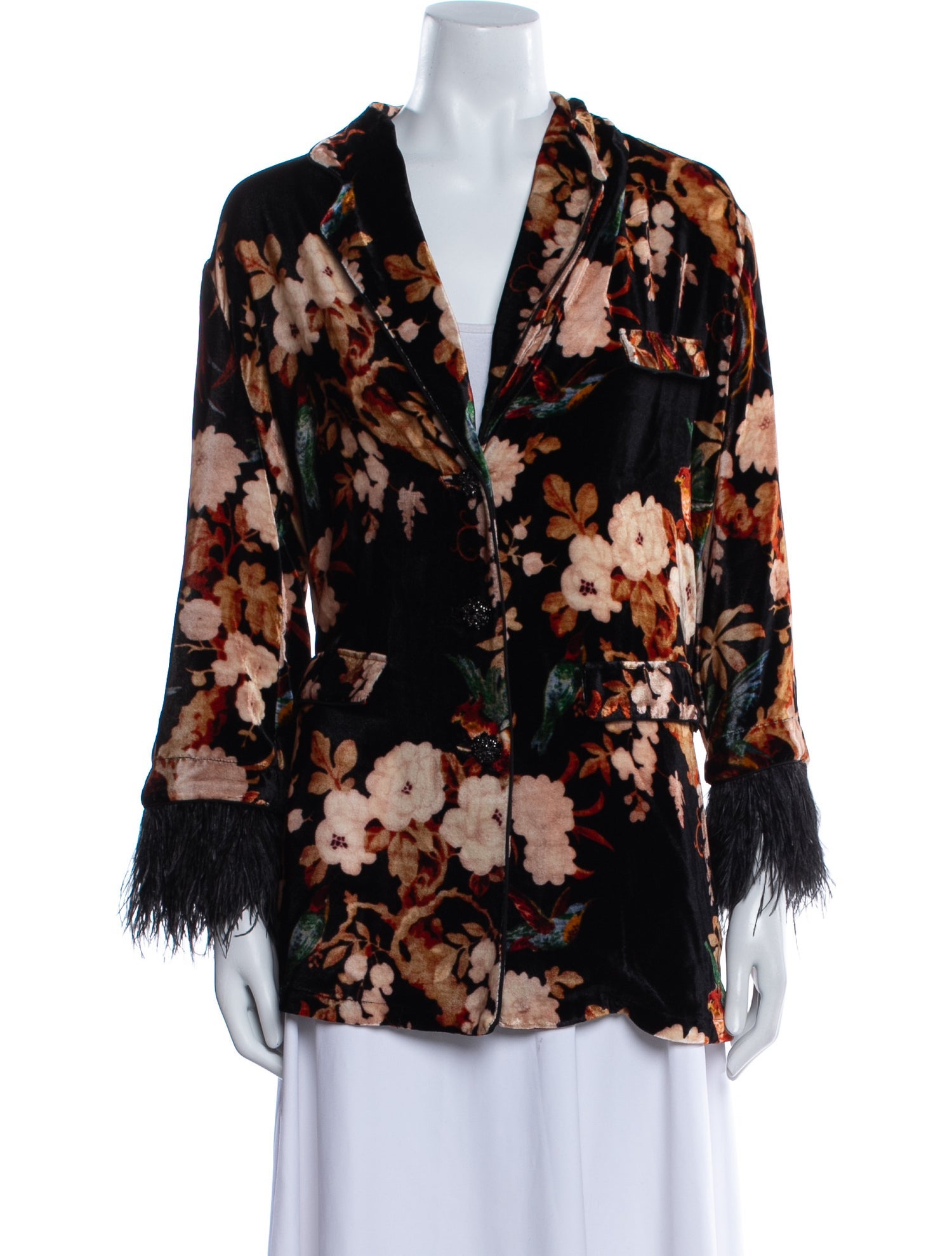 Cara Cara Floral Print Evening Jacket