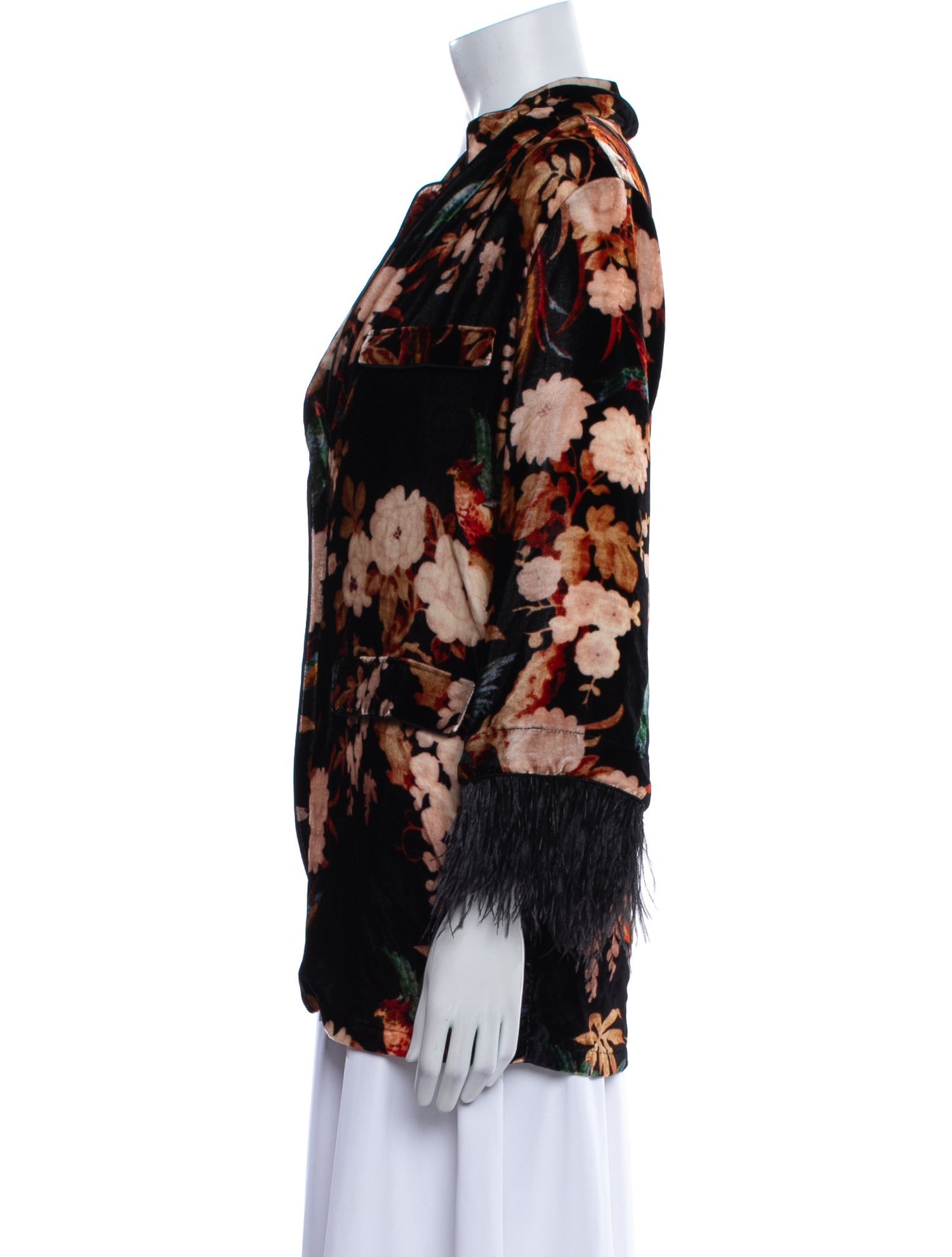 Cara Cara Floral Print Evening Jacket