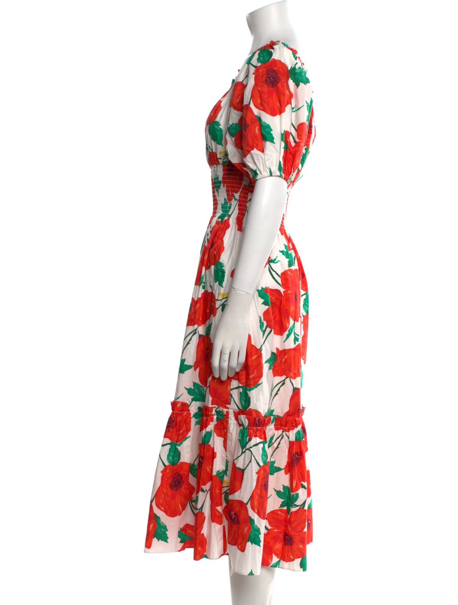 Cara Cara Floral Print Midi Length Dress
