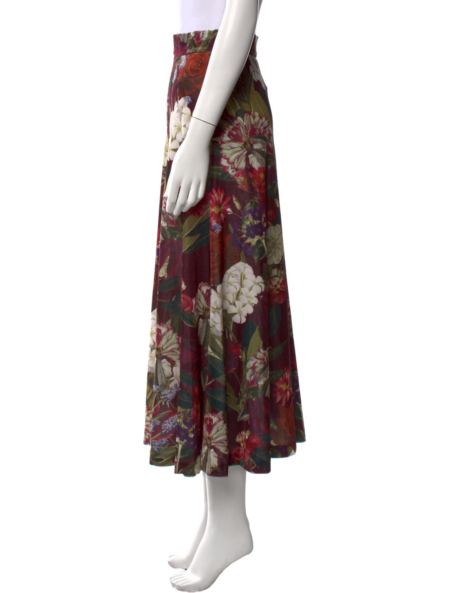 Cara Cara Floral Print Midi Length Skirt