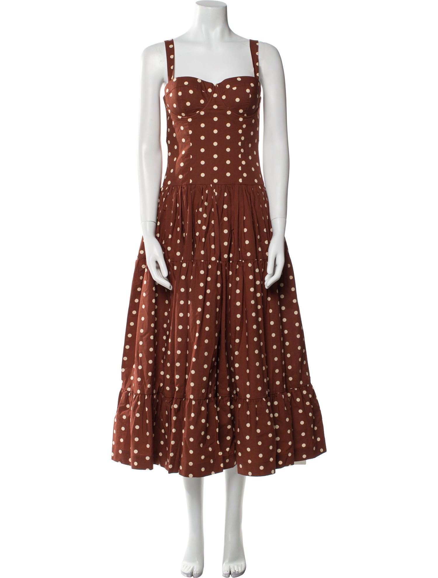 Cara Cara Polka Dot Print Long Dress