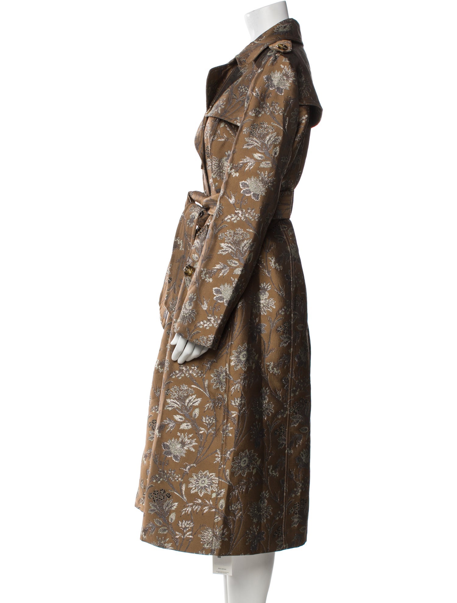 Cara Cara Floral Print Trench Coat w/ Tags