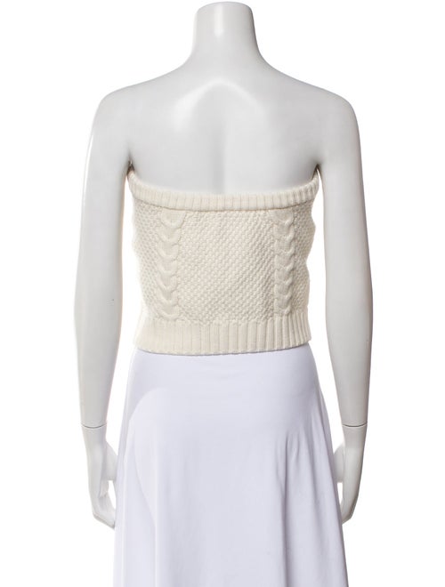 Cara Cara Nylon Strapless Crop Top