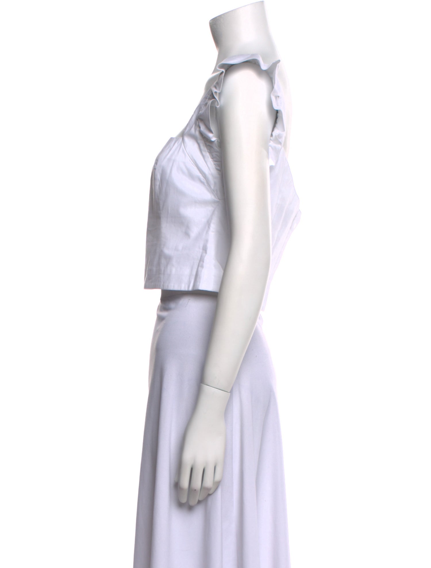 Cara Cara Square Neckline Short Sleeve Crop Top