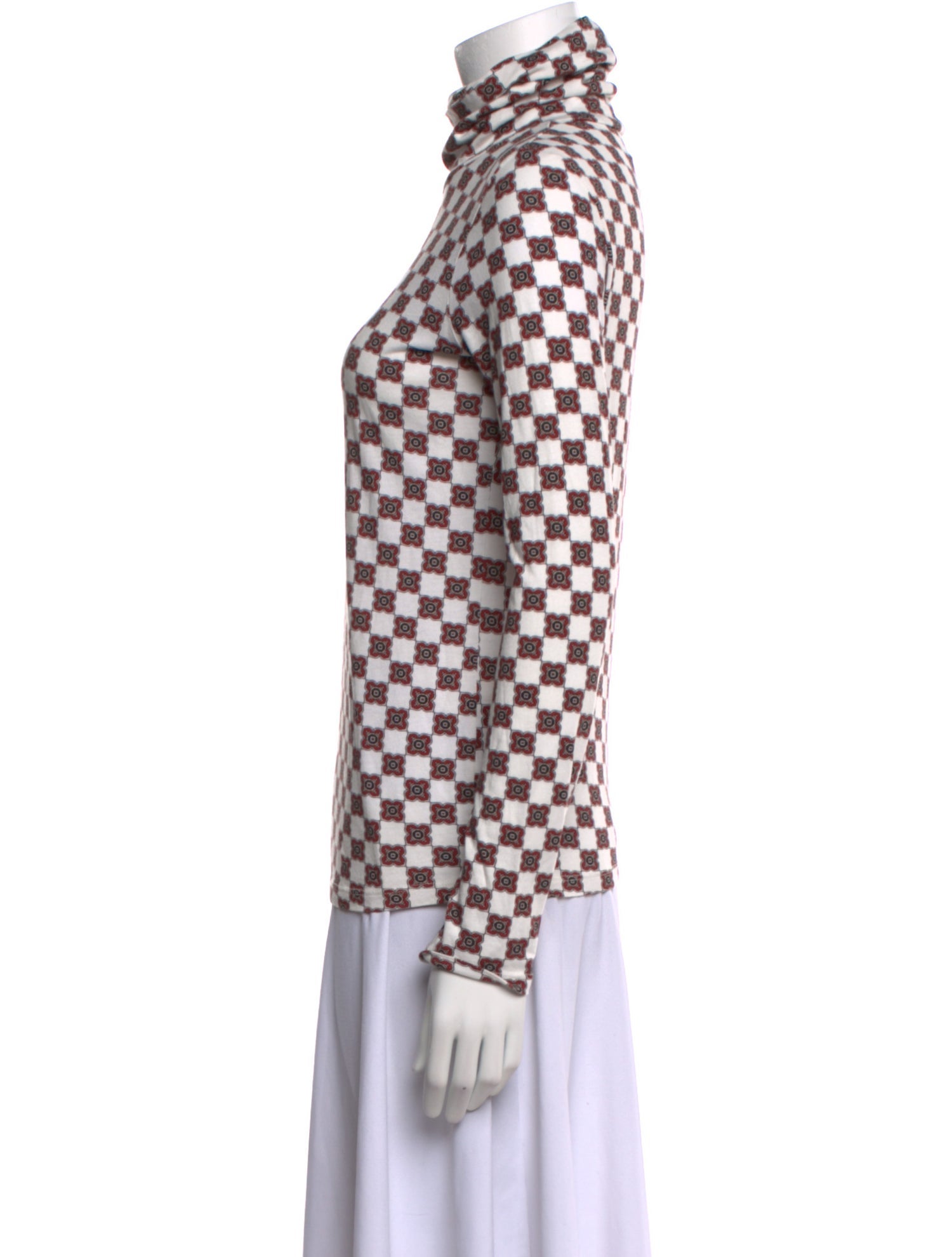 Cara Cara Printed Turtleneck Top