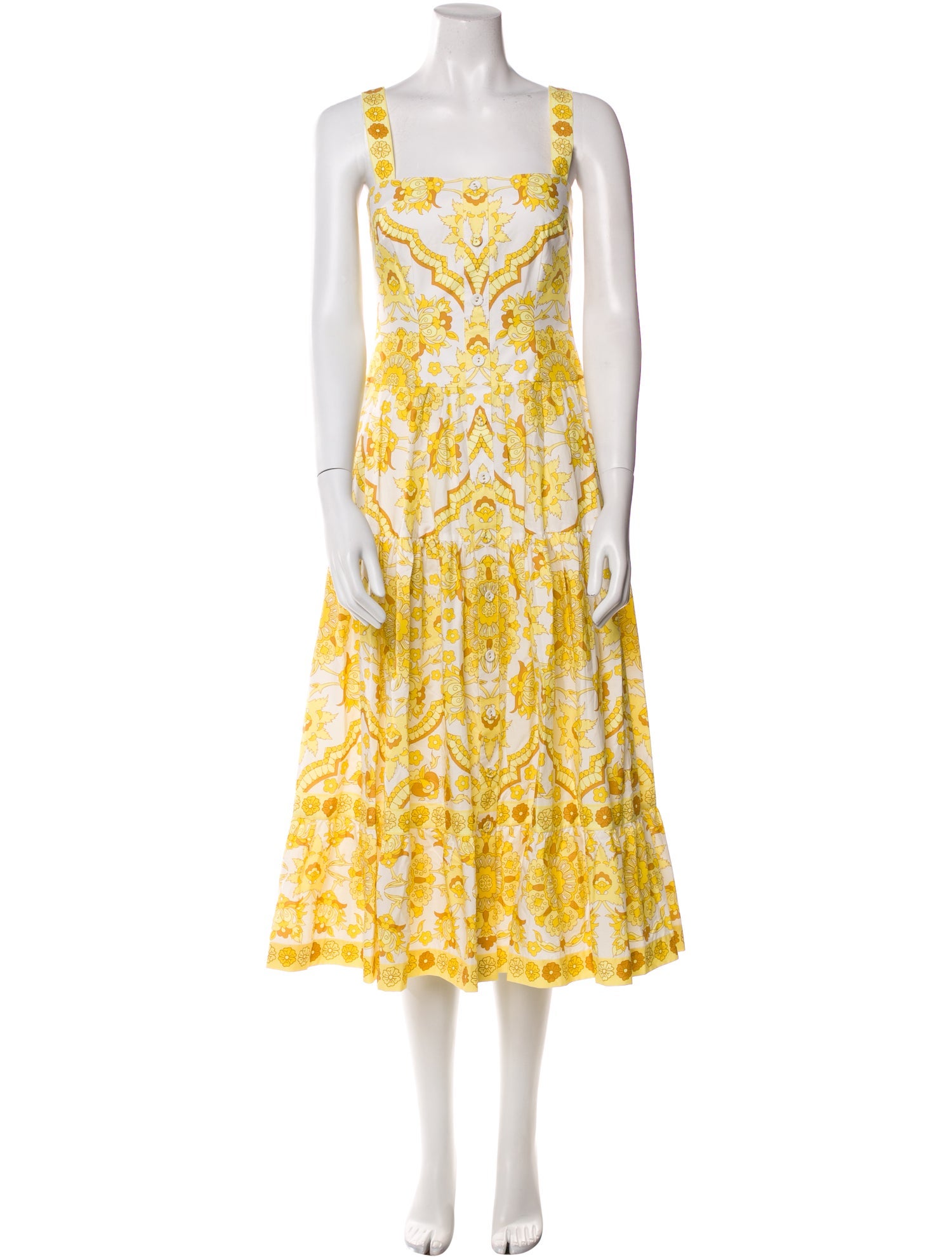 Cara Cara Floral Print Midi Length Dress w/ Tags