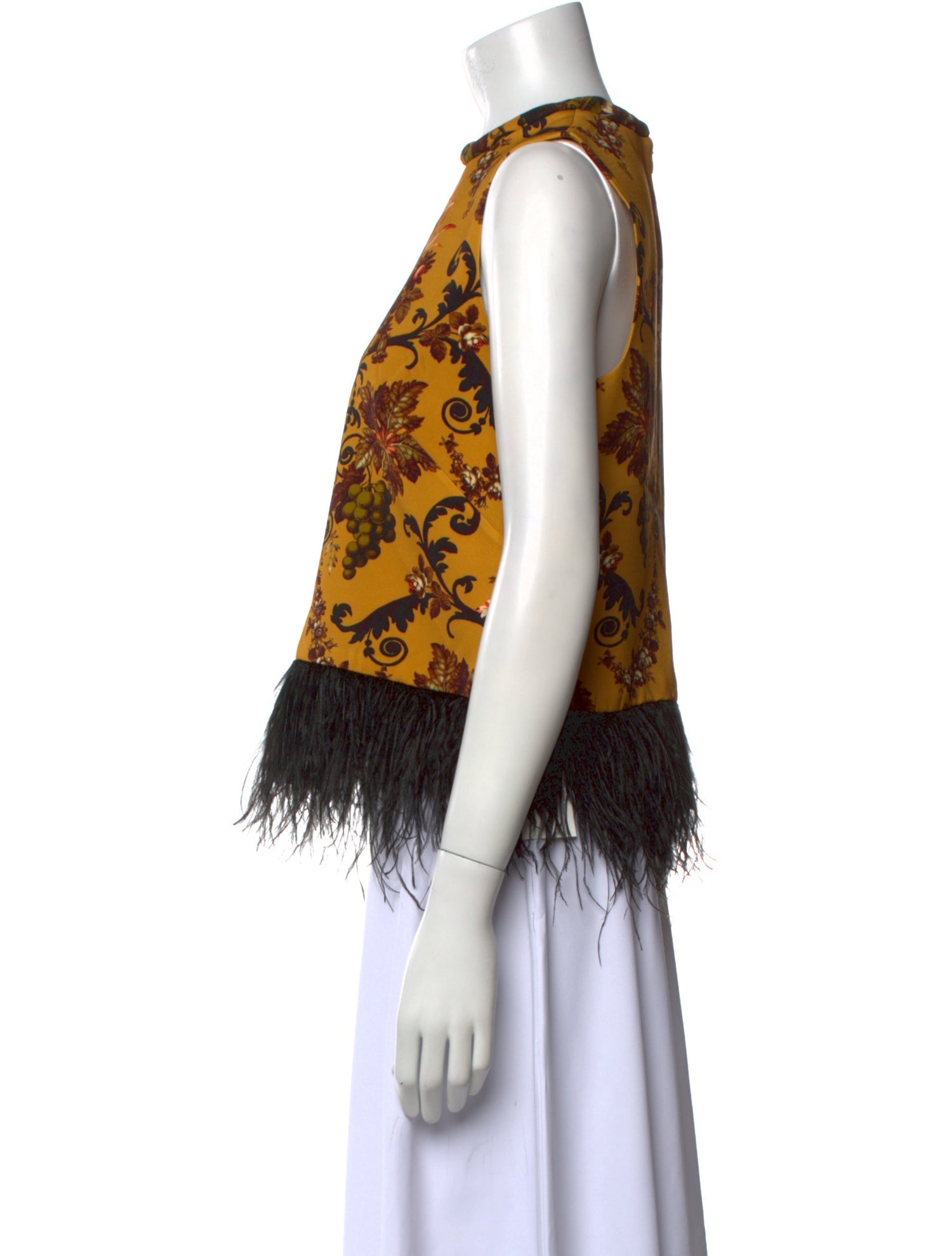 Cara Cara Printed Crew Neck Top w/ Tags