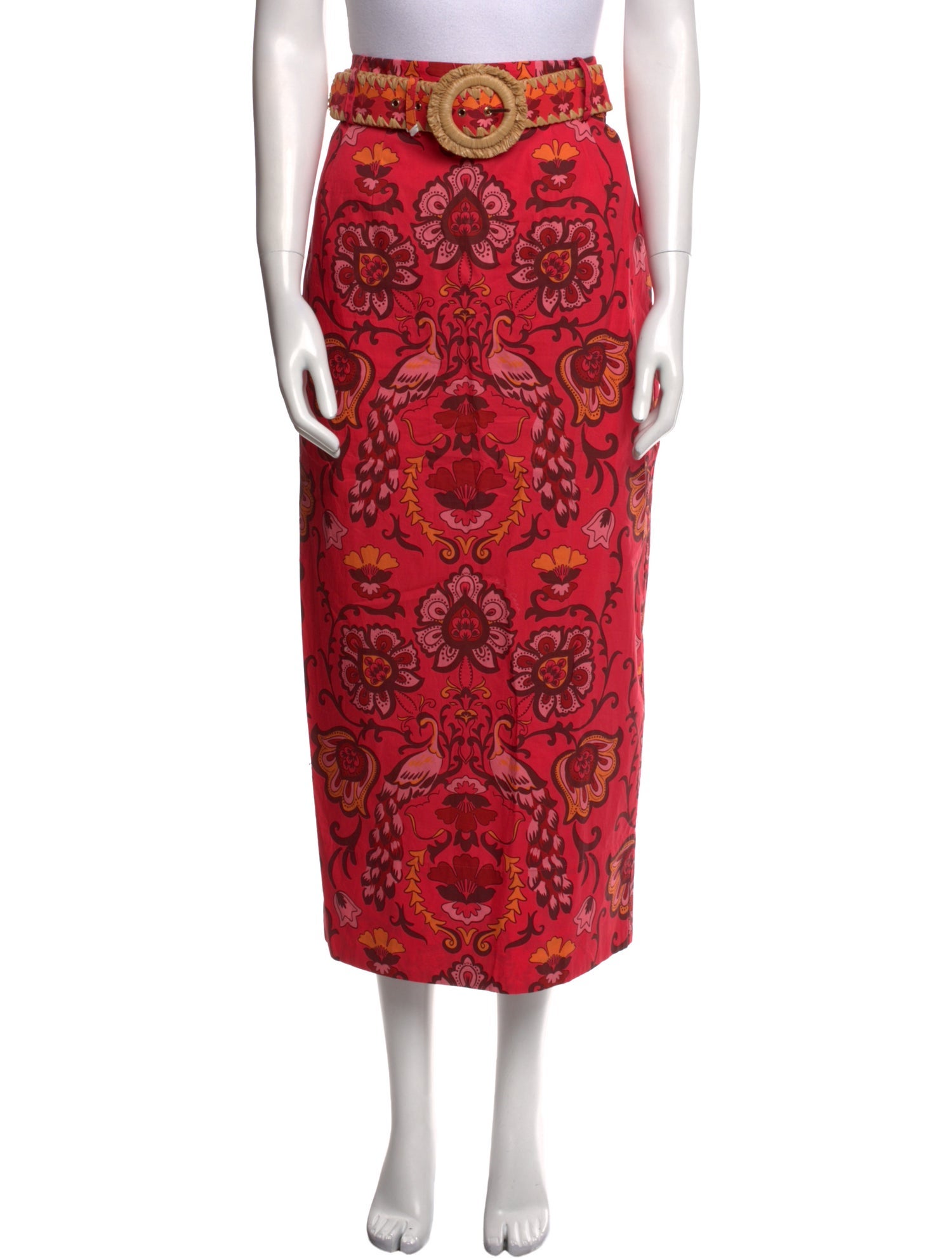 Cara Cara Floral Print Midi Length Skirt