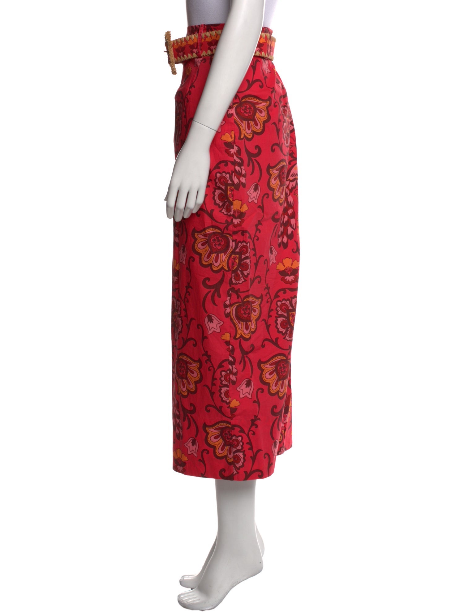 Cara Cara Floral Print Midi Length Skirt