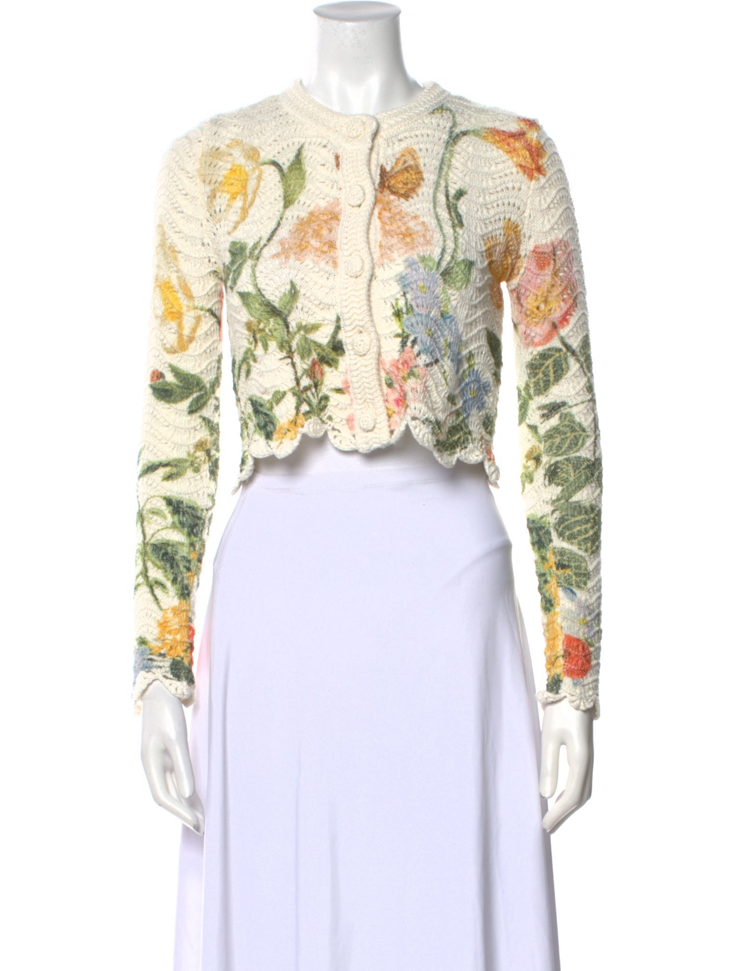Cara Cara Floral Print Crew Neck Sweater