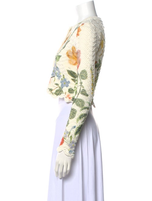 Cara Cara Floral Print Crew Neck Sweater